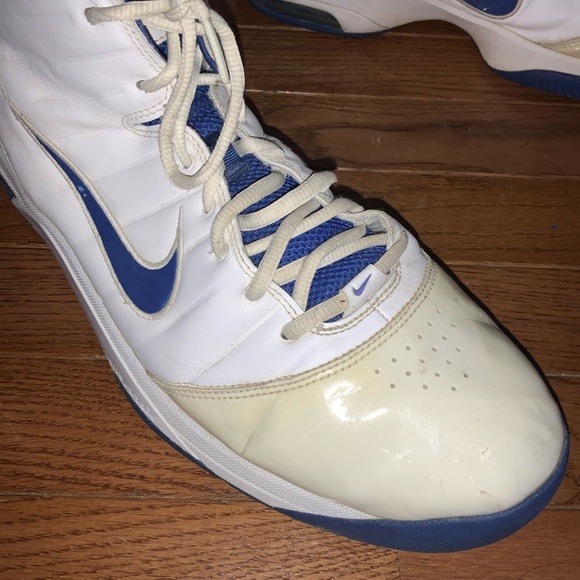 Nike High Top Air Max Blue and White Sneakers Size 12 - Picture 2 of 14